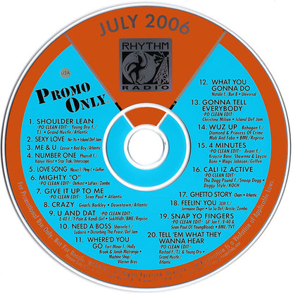 Various : Promo Only Rhythm Radio: July 2006 (CD, Comp, Promo)