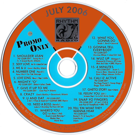 Various : Promo Only Rhythm Radio: July 2006 (CD, Comp, Promo)