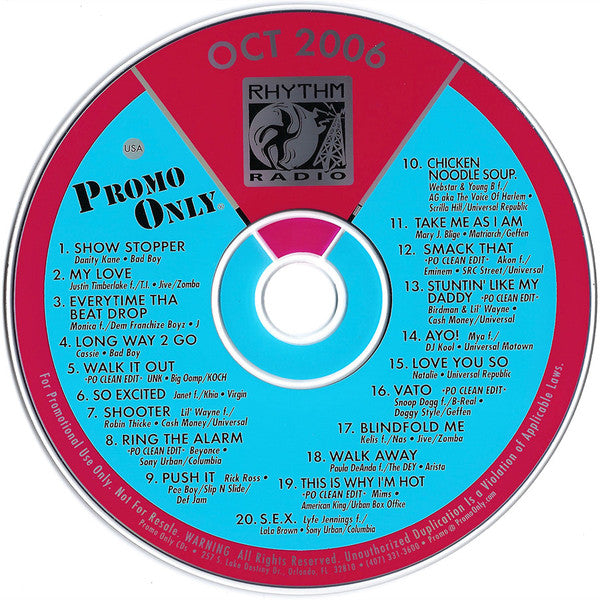 Various : Promo Only Rhythm Radio: October 2006 (CD, Comp, Promo)