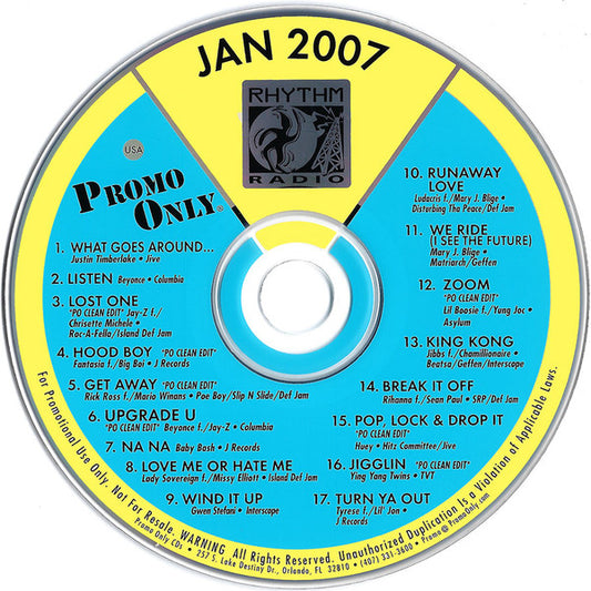 Various : Promo Only Rhythm Radio: January 2007 (CD, Comp, Promo)