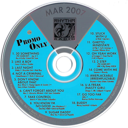 Various : Promo Only Rhythm Radio: March 2007 (CD, Comp, Promo)