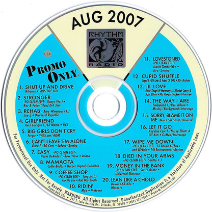 Various : Promo Only Rhythm Radio: August 2007 (CD, Comp, Promo)