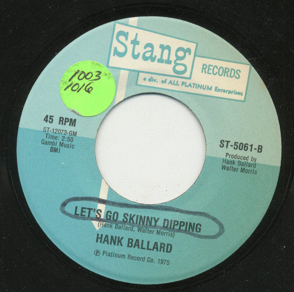 Hank Ballard : Let's Go Skinny Dipping / Love On Love (7")
