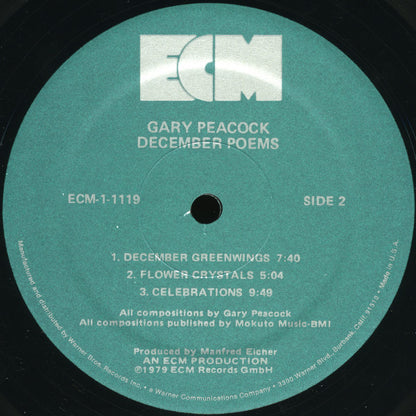 Gary Peacock : December Poems (LP, Album)