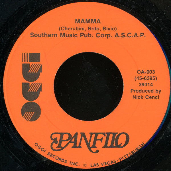 Panfilo (3) : Mamma / All My Life (7")