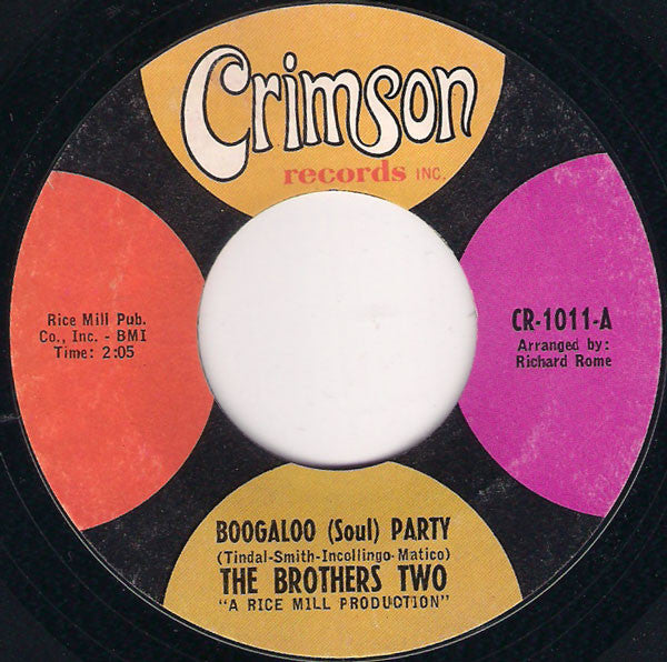 The Brothers Two : Boogaloo (Soul) Party  (7", Styrene)
