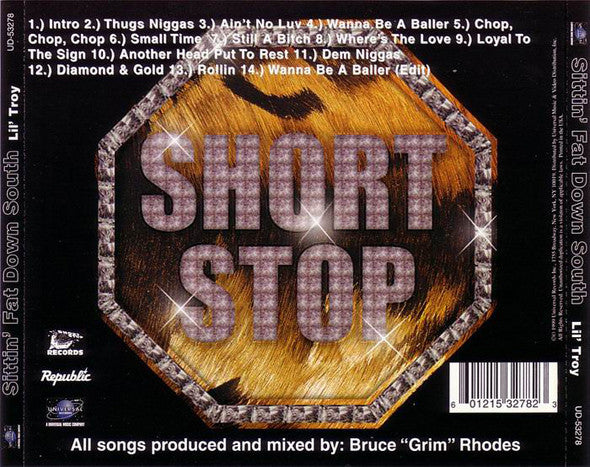 Lil' Troy : Sittin' Fat Down South (CD, Album, RE)