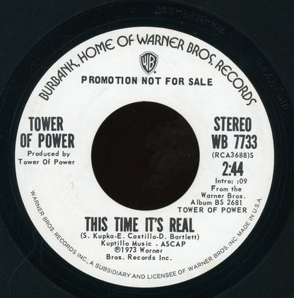 Tower Of Power : This Time It's Real (7", Single, Promo)