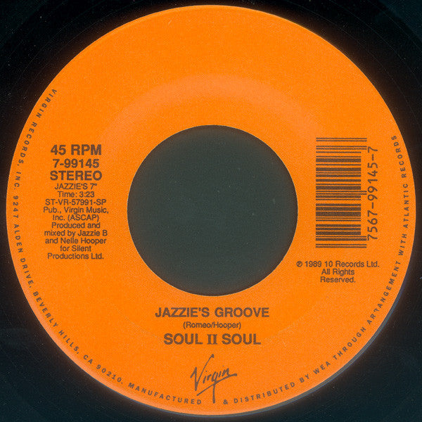 Soul II Soul : Jazzie's Groove (7")