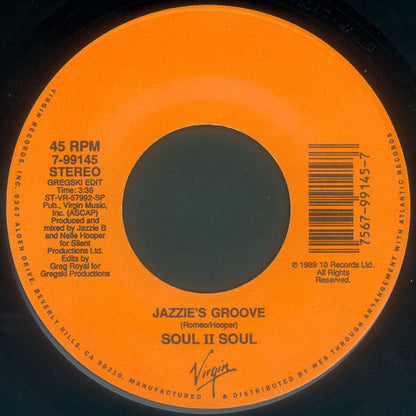 Soul II Soul : Jazzie's Groove (7")