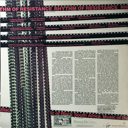 Various : Rhythm Of Resistance - Music Of Black South Africa (LP, Comp)
