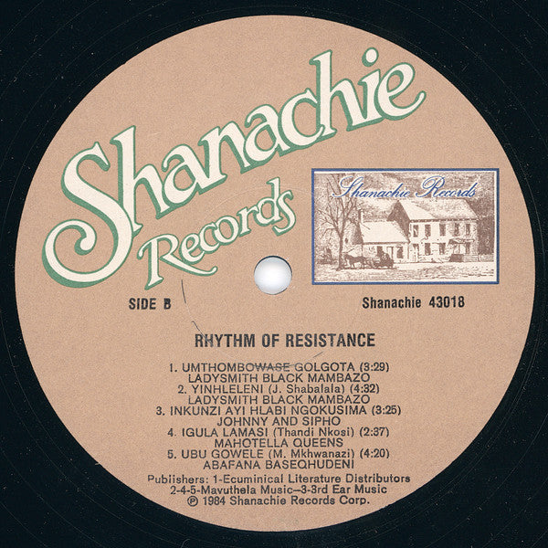 Various : Rhythm Of Resistance - Music Of Black South Africa (LP, Comp)