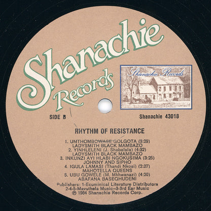 Various : Rhythm Of Resistance - Music Of Black South Africa (LP, Comp)