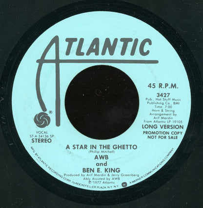 Average White Band And Ben E. King : A Star In The Ghetto (7", Single, Promo, SP,)