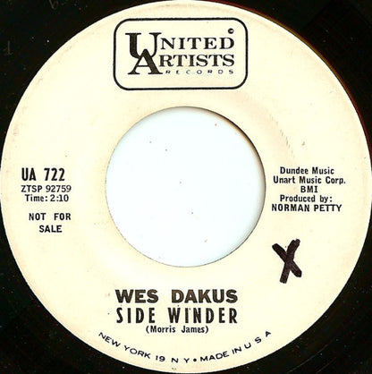Wes Dakus : Pedro's Pad (7", Mono, Promo)
