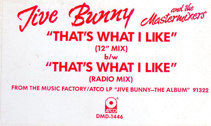 Jive Bunny And The Mastermixers : That's What I Like (12", Promo)