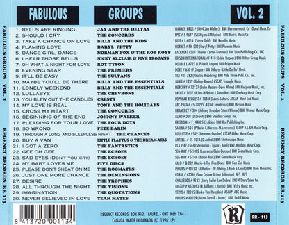 Various : Fabulous Groups Vol. 2 - A Compilation Of The Rarest (CD, Comp)