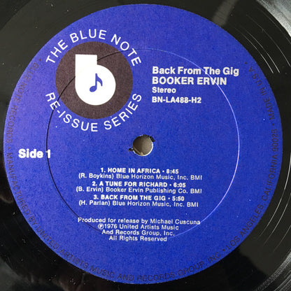 Booker Ervin : Back From The Gig (2xLP, Album)