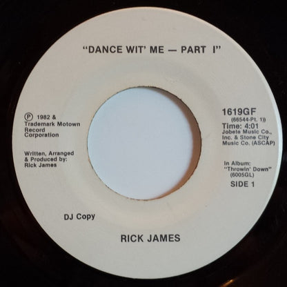 Rick James : Dance Wit' Me (7", Single, Promo)