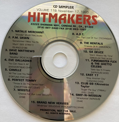 Various : Hitmakers Top 40 CD Sampler Volume 119 November 17, 1995 (CD, Promo, Smplr)