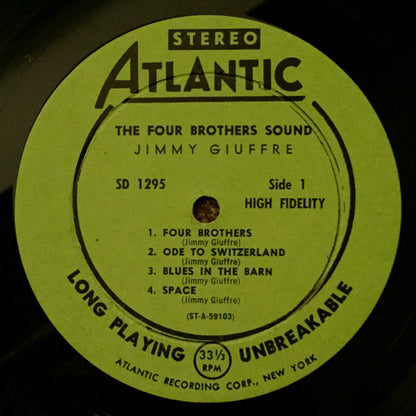 Jimmy Giuffre : The Four Brothers Sound (LP, Album)