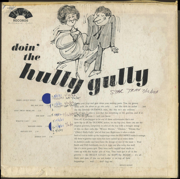 The Olympics : Doin' The Hully Gully (LP, Album, Mono)