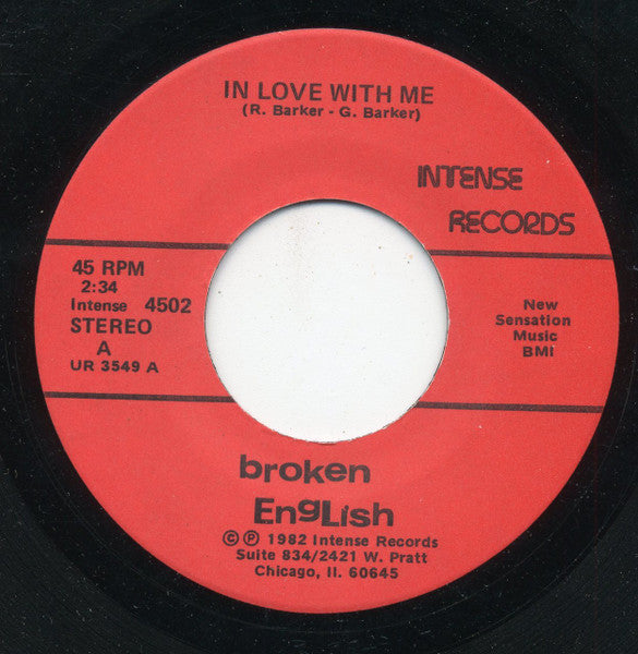 Broken English (4) : In Love With Me (7")