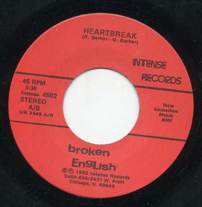 Broken English (4) : In Love With Me (7")