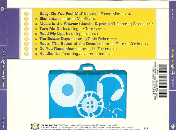Danny Tenaglia : Tourism (CD, Album, Club)