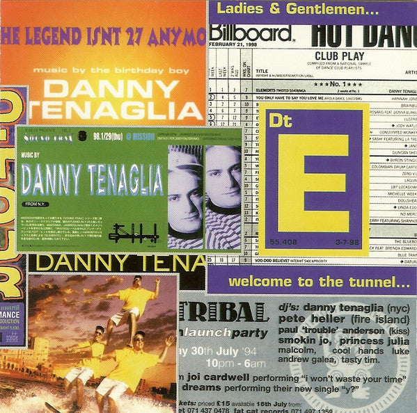 Danny Tenaglia : Tourism (CD, Album, Club)