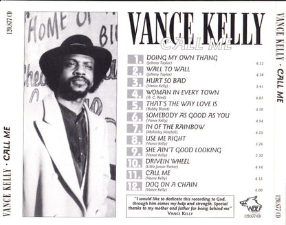 Vance Kelly : Call Me (CD)