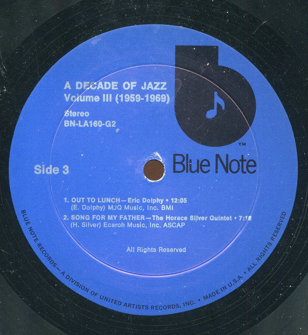 Various : A Decade Of Jazz Volume Three (1959-1969) (2xLP, Comp, RE, Gat)