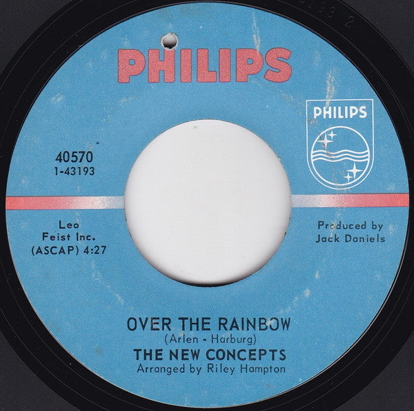 The New Concepts : Give Me Another Chance / Over The Rainbow (7", Styrene)