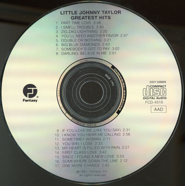 Little Johnny Taylor : Greatest Hits (CD, Comp)