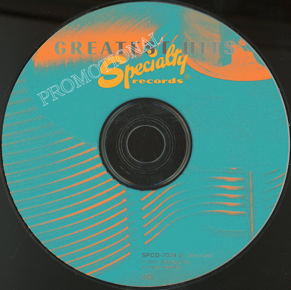 Various : Specialty Records Greatest Hits (CD, Album, Comp, Promo)