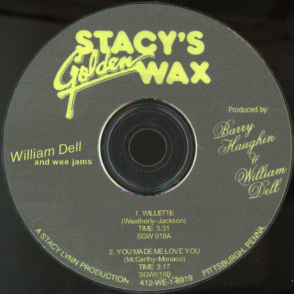 William Dell And Wee Jams : Willette (CDr)