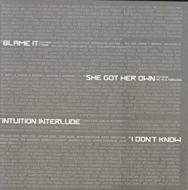 Jamie Foxx : Intuition (CD, Album, Arv)