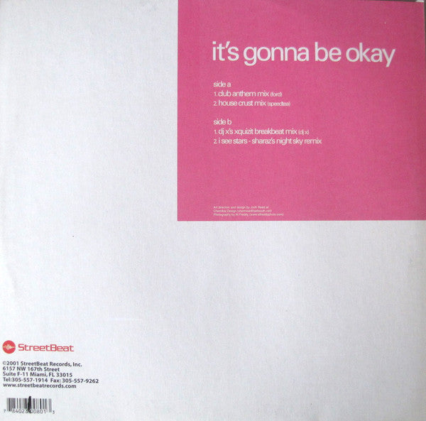 Robin Fox : It's Gonna Be Okay (12", Promo)