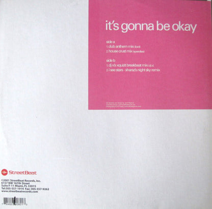 Robin Fox : It's Gonna Be Okay (12", Promo)