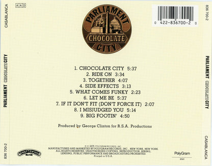 Parliament : Chocolate City (CD, Album, RE)