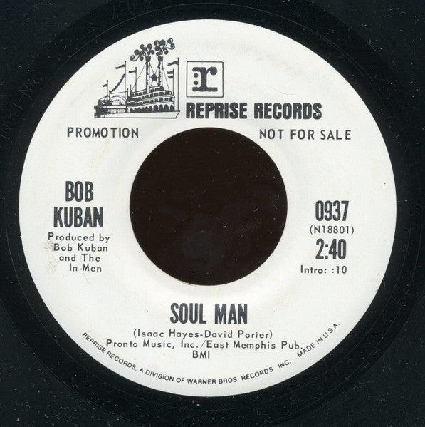 Bob Kuban and The In-Men : Hard To Handle / Soul Man (7", Single, Promo)