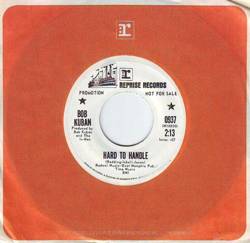 Bob Kuban and The In-Men : Hard To Handle / Soul Man (7", Single, Promo)