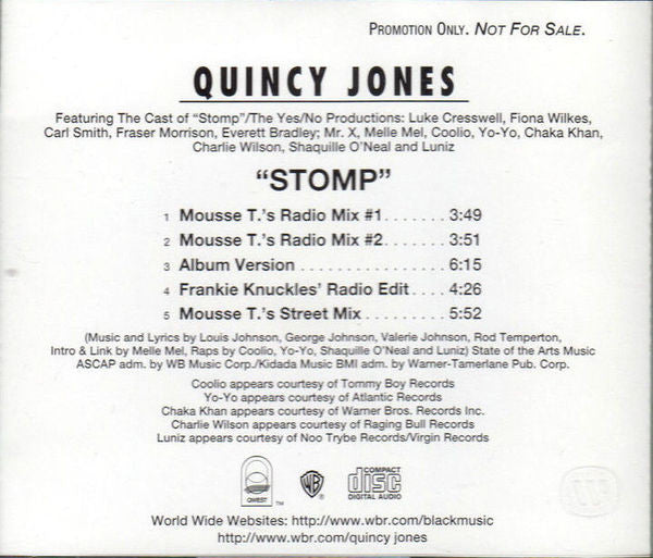 Quincy Jones : Stomp (CD, Maxi, Promo)