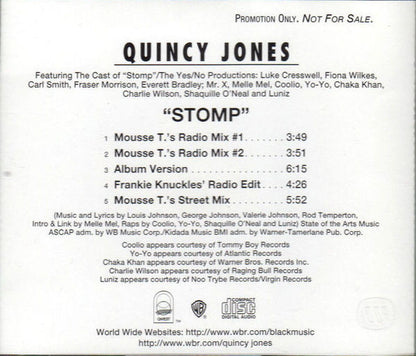 Quincy Jones : Stomp (CD, Maxi, Promo)