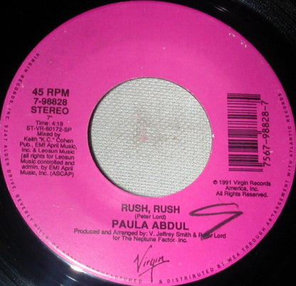 Paula Abdul : Rush Rush (7", Single)