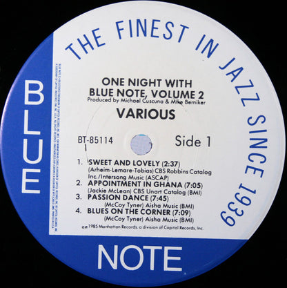 Various : One Night With Blue Note Volume 2 (LP, Album)