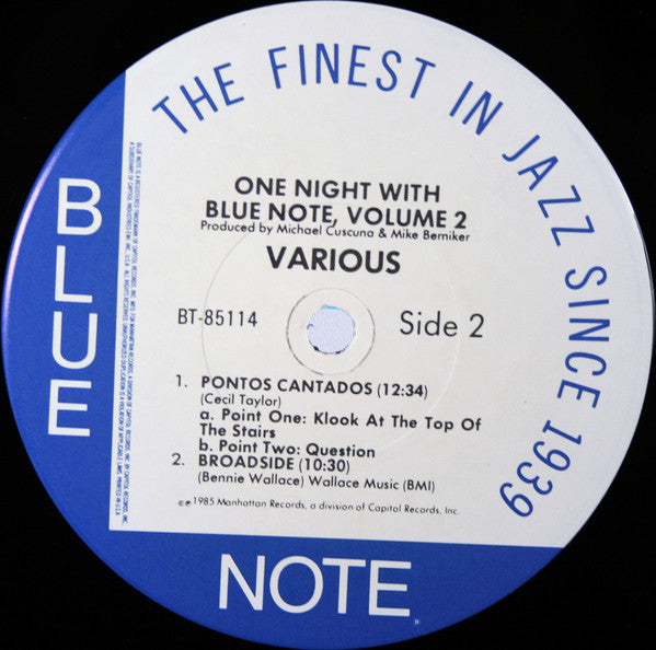 Various : One Night With Blue Note Volume 2 (LP, Album)