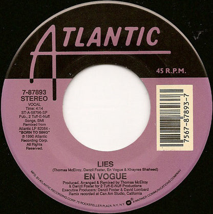 En Vogue : Lies (7", Single, SP)