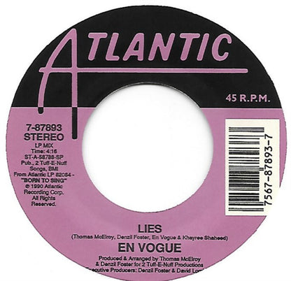 En Vogue : Lies (7", Single, SP)