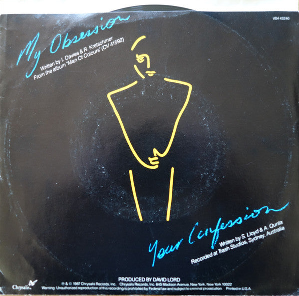 Icehouse : My Obsession (7", Single, Styrene)